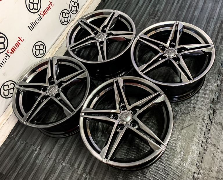  GENUINE 18" AUDI A5/A6 ALLOY WHEEL - GLOSS SHADOW CHROME