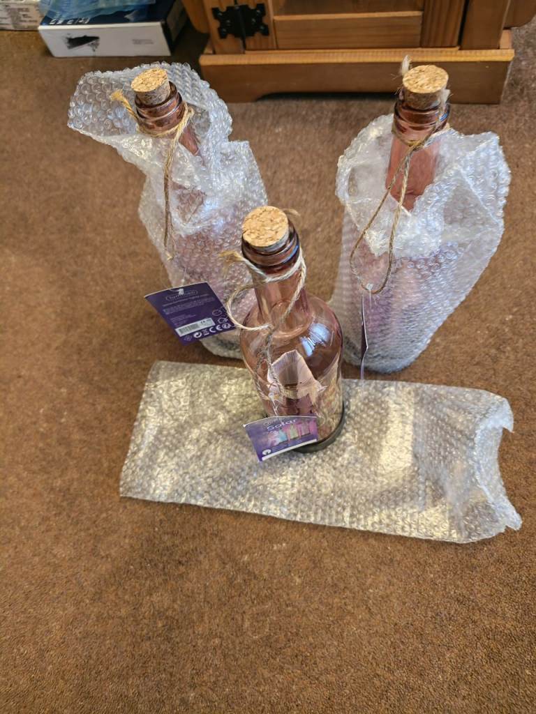 New Luminco solar glass bottle. 