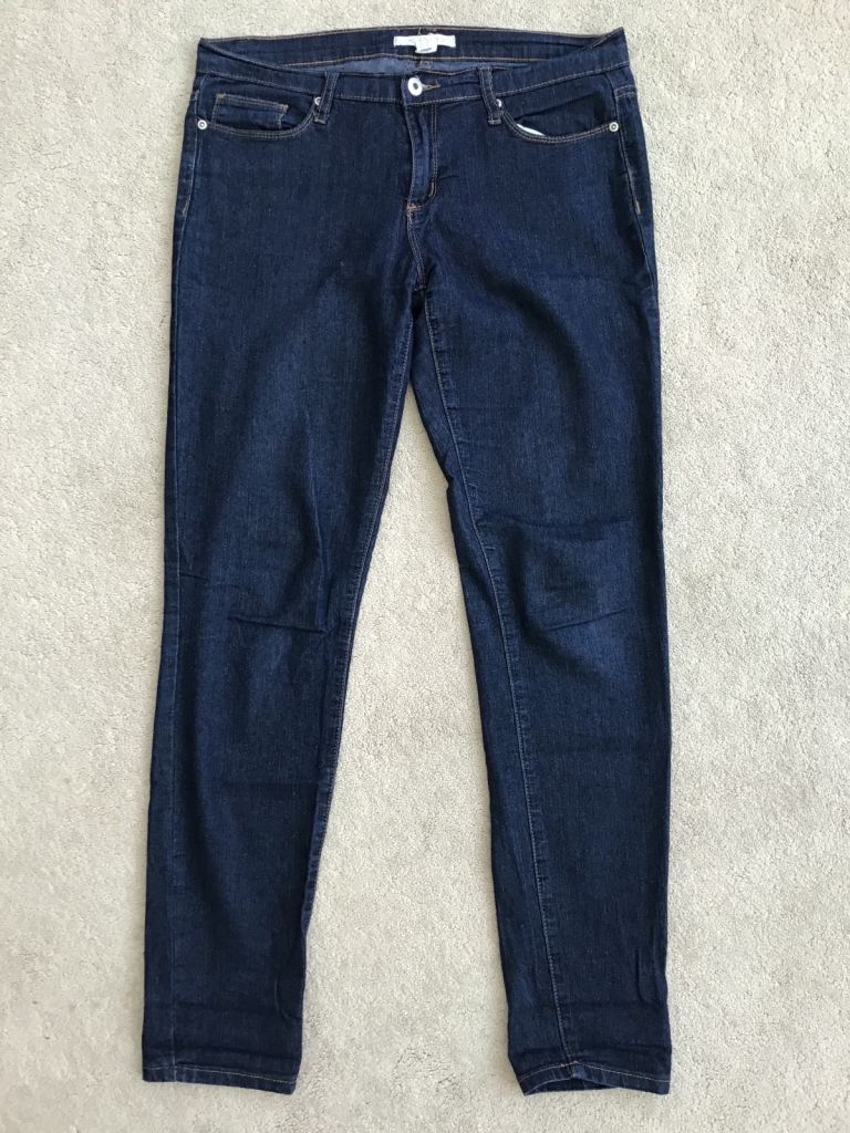 ‘Forever 21’ Indigo Blue Denim Ladies Skinny Jeans, UK 16