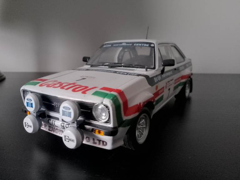 1:18 Diecast Mk2 Escort Rally Model. Bertie Fisher
