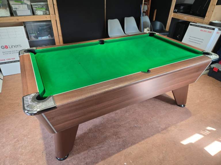 7x4 DPT walnut pool table - new excellent condition - SPECIAL OFFER
