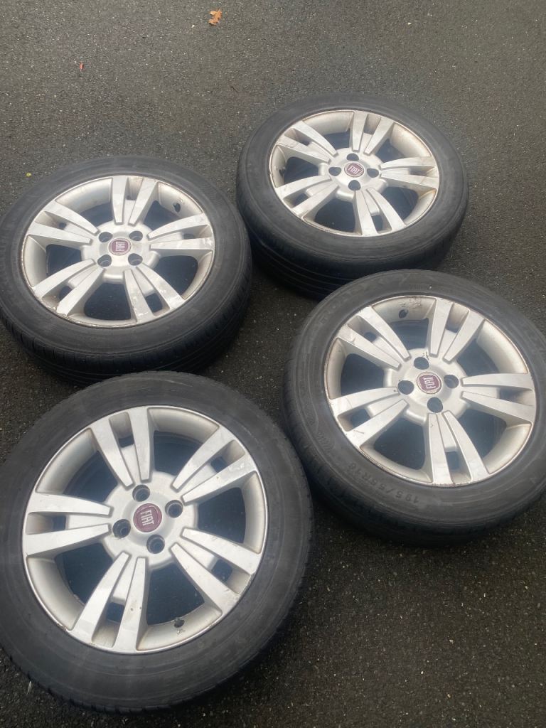 195/55/16 tyres on 4 stud alloys