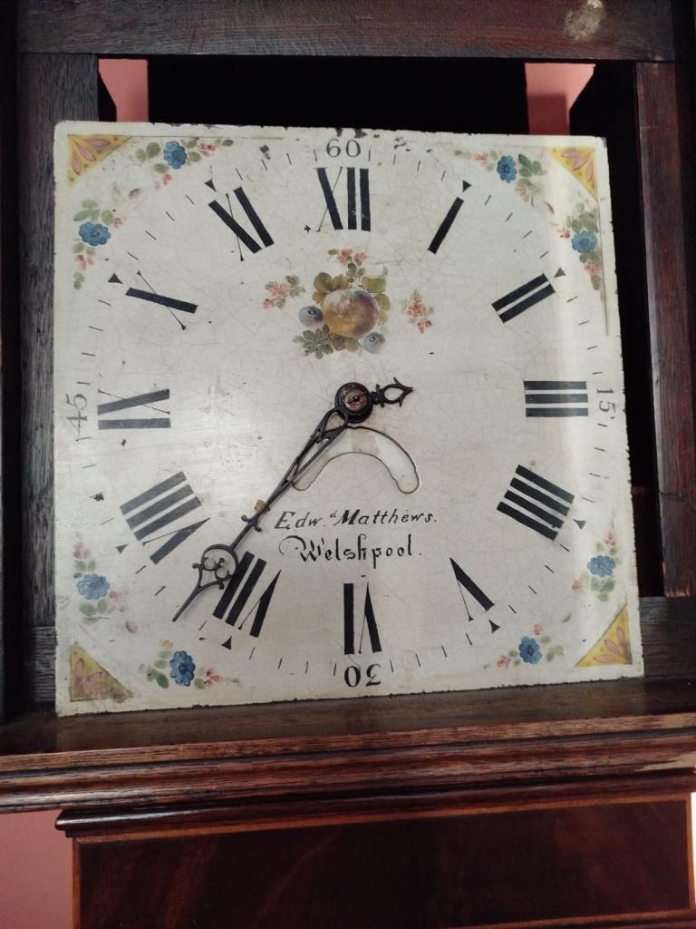 Large wooden antique grandfather clock - Edward Matthews