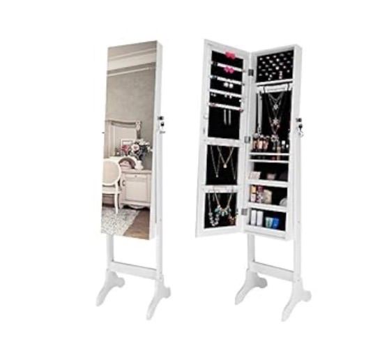 Cabinet mirror / jewellery storage