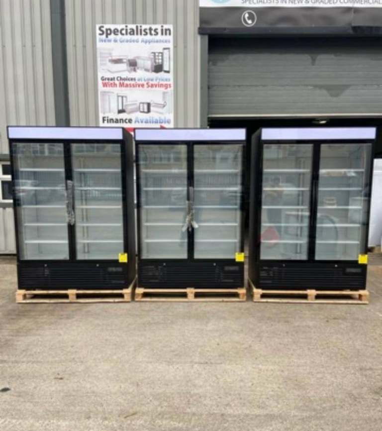 Double Door Upright Freezer Glass Door Freezer Commercial Freezer Fridge Commercial Refrigeration