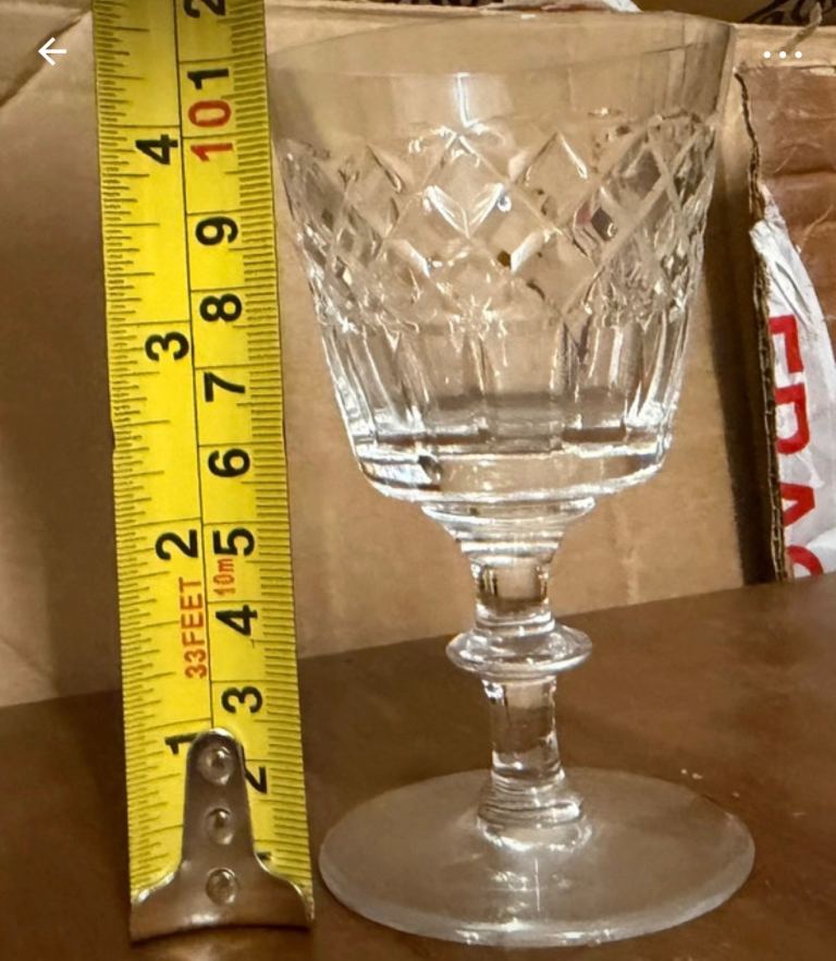Set of 10 Stuart crystal glasses