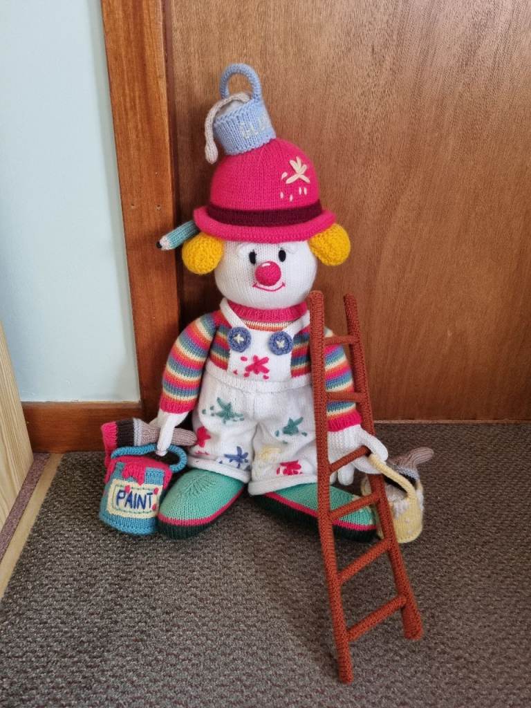 Sidney Slapstick Red Nose Gang Handmade Doll