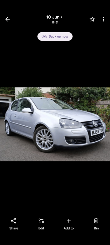 OFFERS for MK5 VW Golf 2.0 GT TDI 140 Sport 3 Door Silver SPARES / REPAIRS / MOT FAILURE