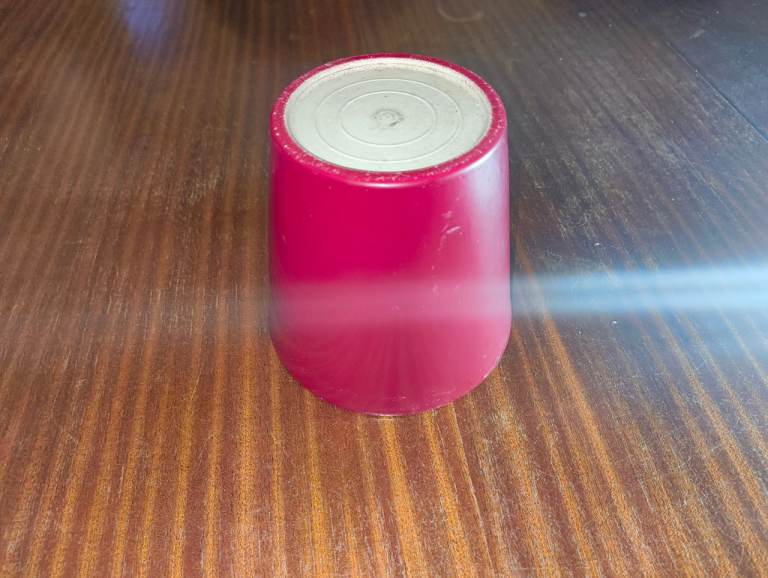 image for Great Deal Small Red Acrylic Flowerpot Good Condition