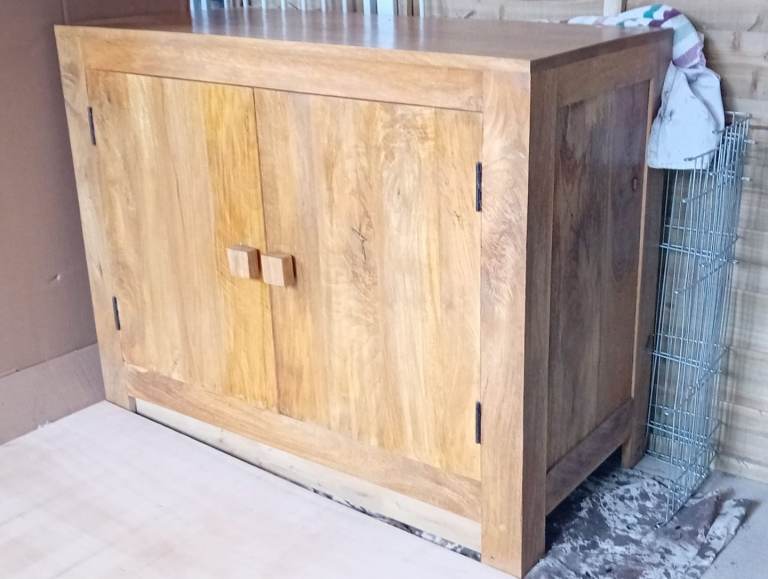 Mango Wood TV Unit, Tall Drawers & Sideboard