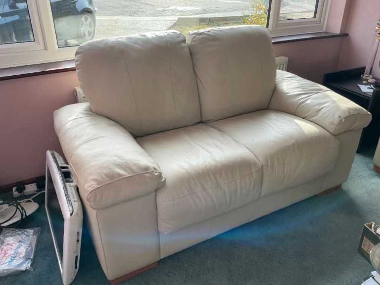 Leather Sofa + Matching Armchair