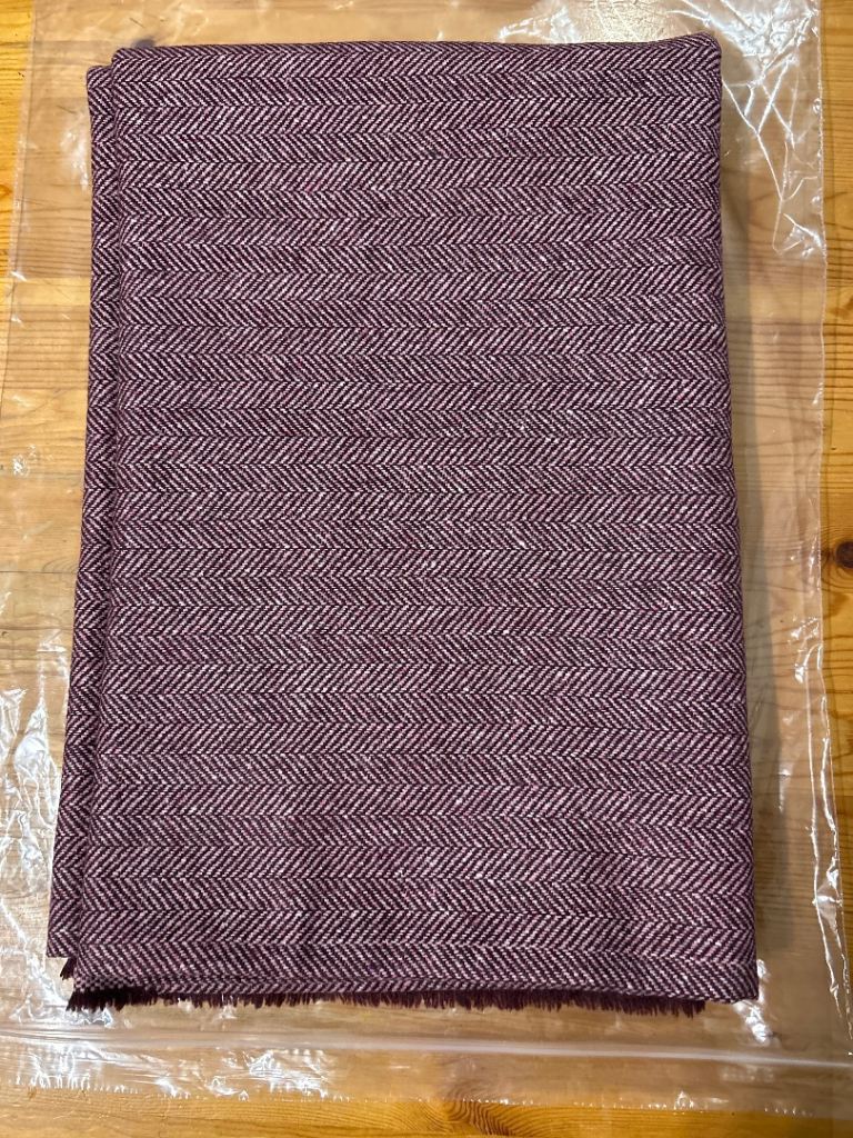 Red Herringbone Fabric