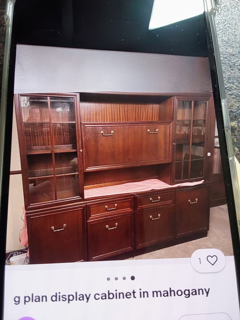 G plan wall unit with drinks cabinet