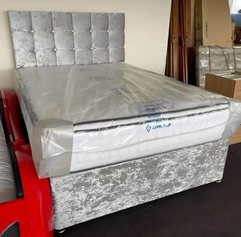 Divan Double (Single + King Size) Bed+Mattress CLEARANCE SALE ON BRAND NEW BEDS WITH MATTRESSES