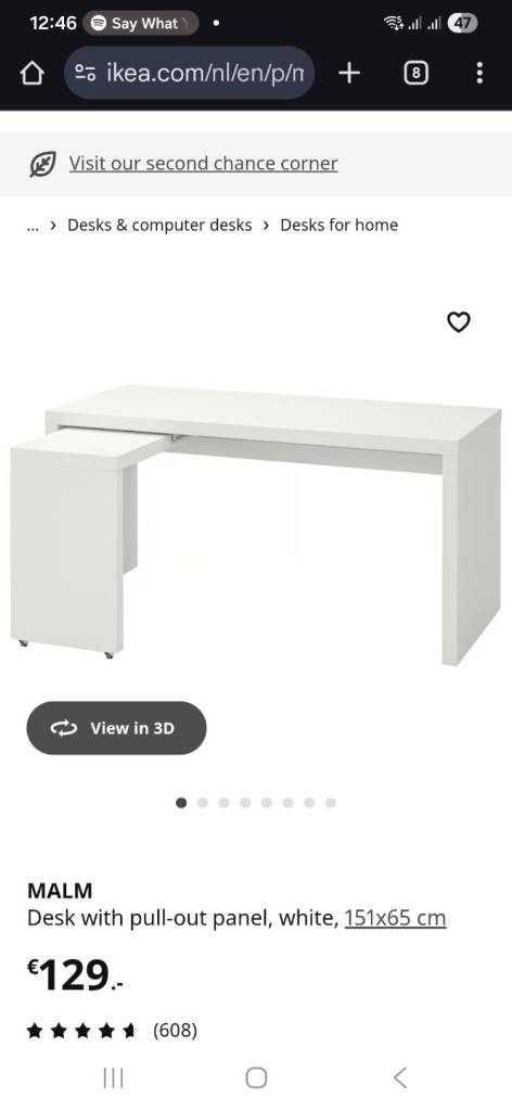 IKEA malm desk