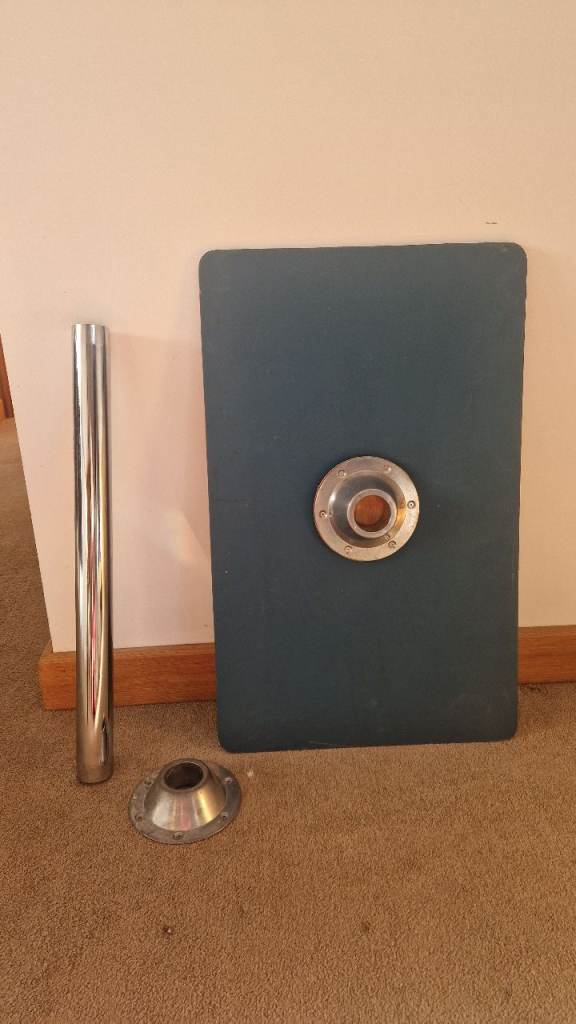 Campervan table with leg and mount