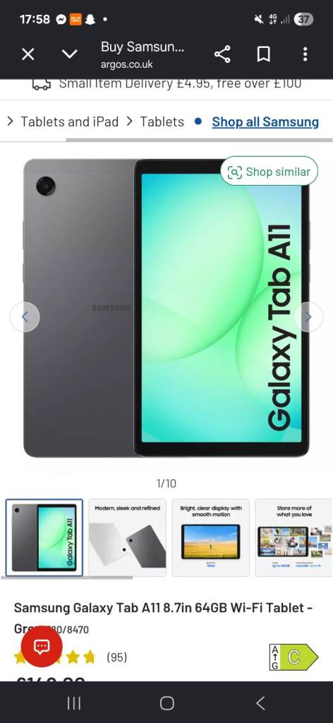 Samsung tablet A11 