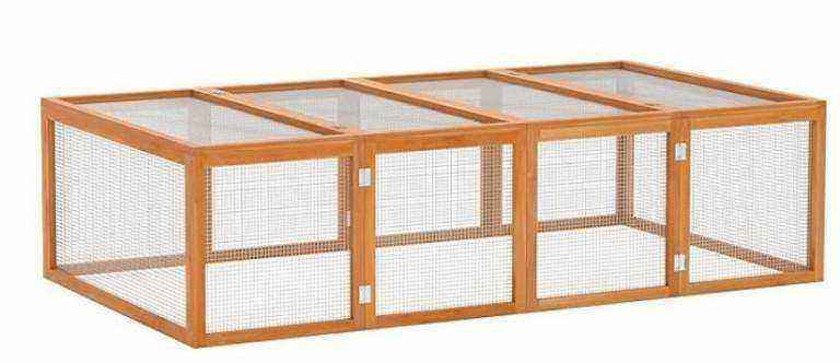 Wooden Outdoor Rabbit Run - flat packed to fit a car