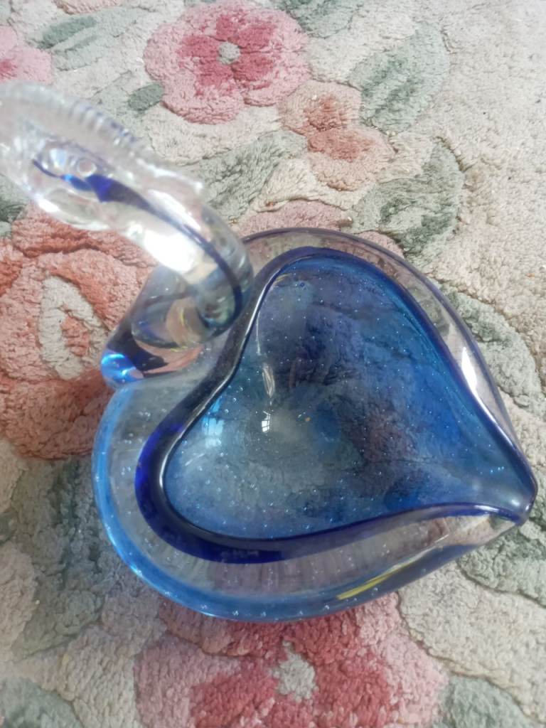 MURANO GLASS SWAN ASH TRAY
