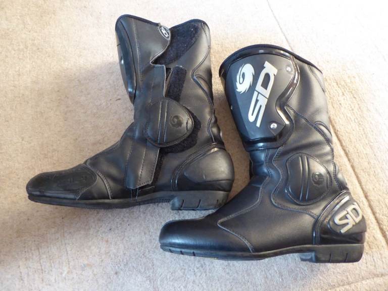SIDI MOTORCYCLE BIKER RIDING BLACK BOOTS UK SIZE 7