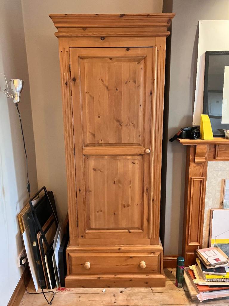 Single Pine Wardrobe