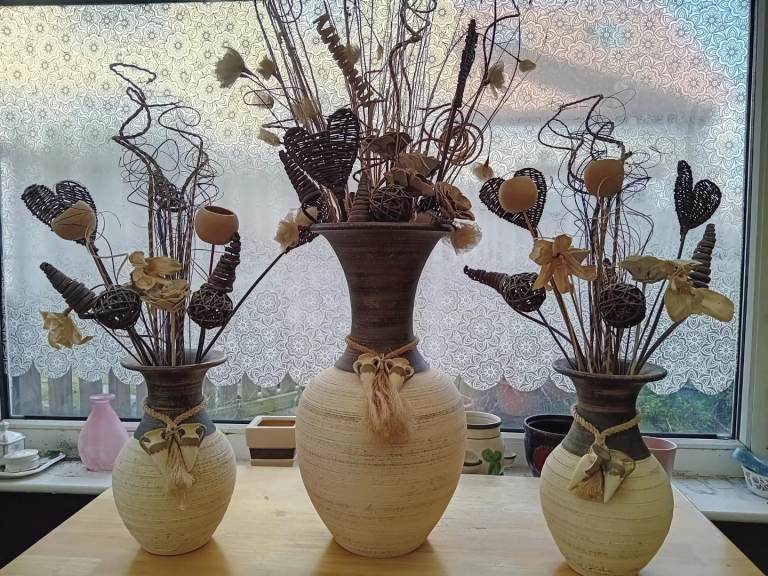 Joblot plant vases