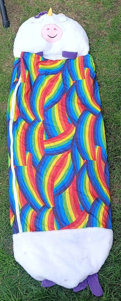 Kids Rainbow Unicorn Sleeping Bag – Good Condition