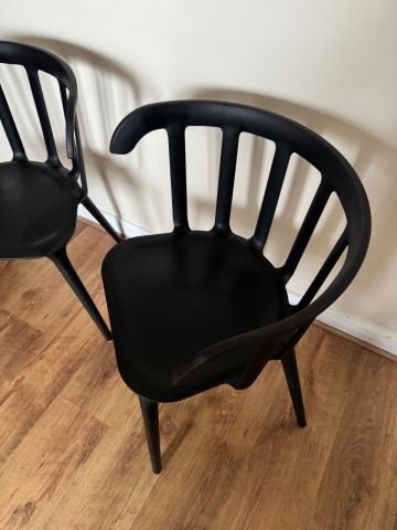 IKEA PS 2012 Black Dining Chair with Armrests, £50.00 for Sale