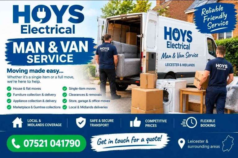 🚚 MAN & VAN SERVICE – LEICESTER & MIDLANDS