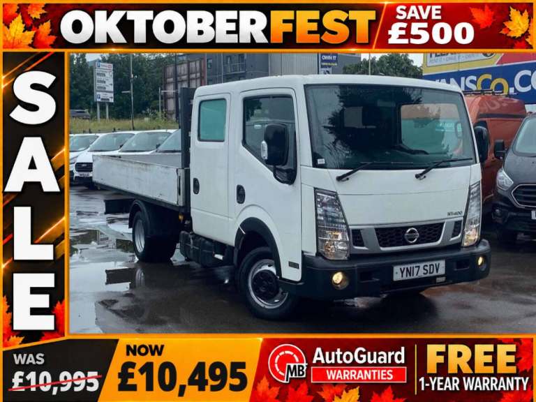 2017 Nissan Cabstar 3.0 dCi 35.13 Dropside Double Cab 4dr Diesel Manual L3 Euro 6 (130 ps) Dropsi...