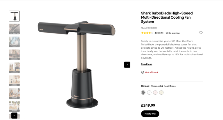 Shark TurboBlade Multi-Directional Cooling Fan System