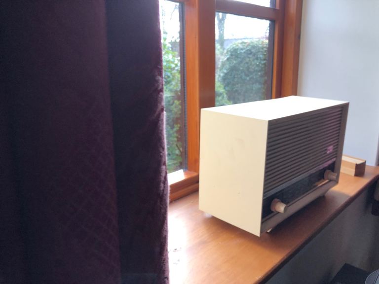 White Bakelite Radio