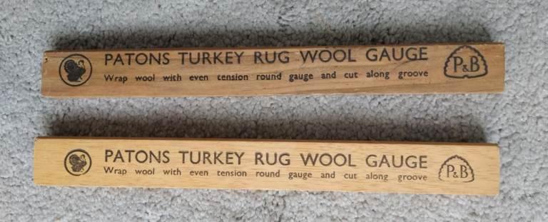 patons turkey rug wool gauge x2