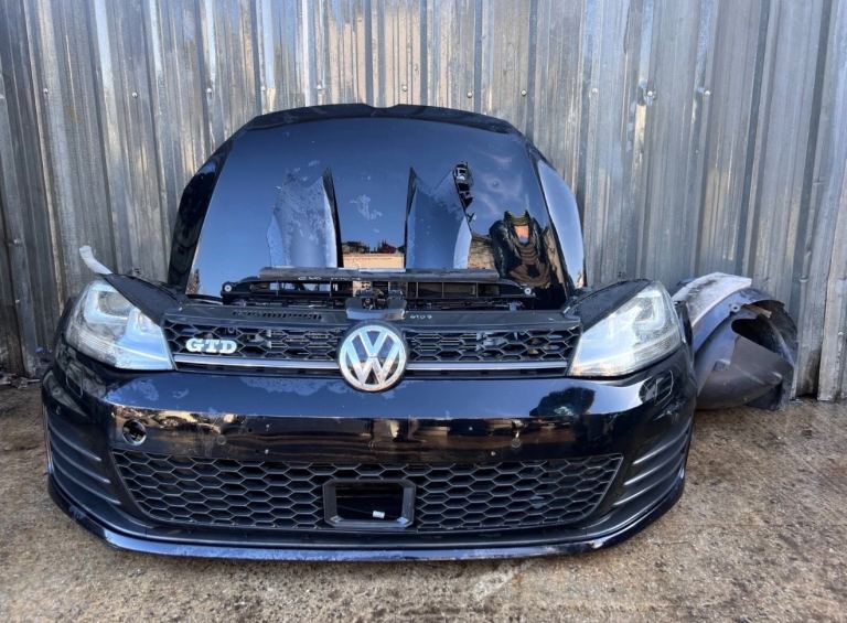VW GOLF MK 7 MK7 GTD COMPLETE FRONT END BUMPER BONNET HEADLIGHTS WING 2013-2016
