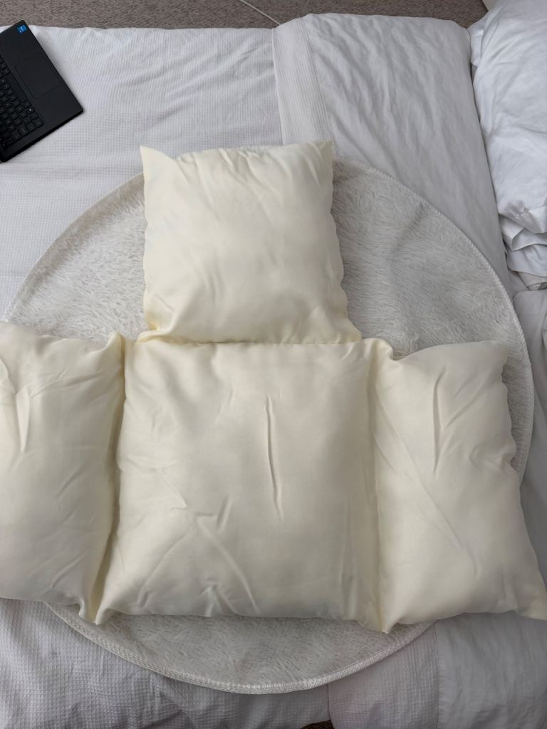 Brand New Egg Chair Pillow and Throw
