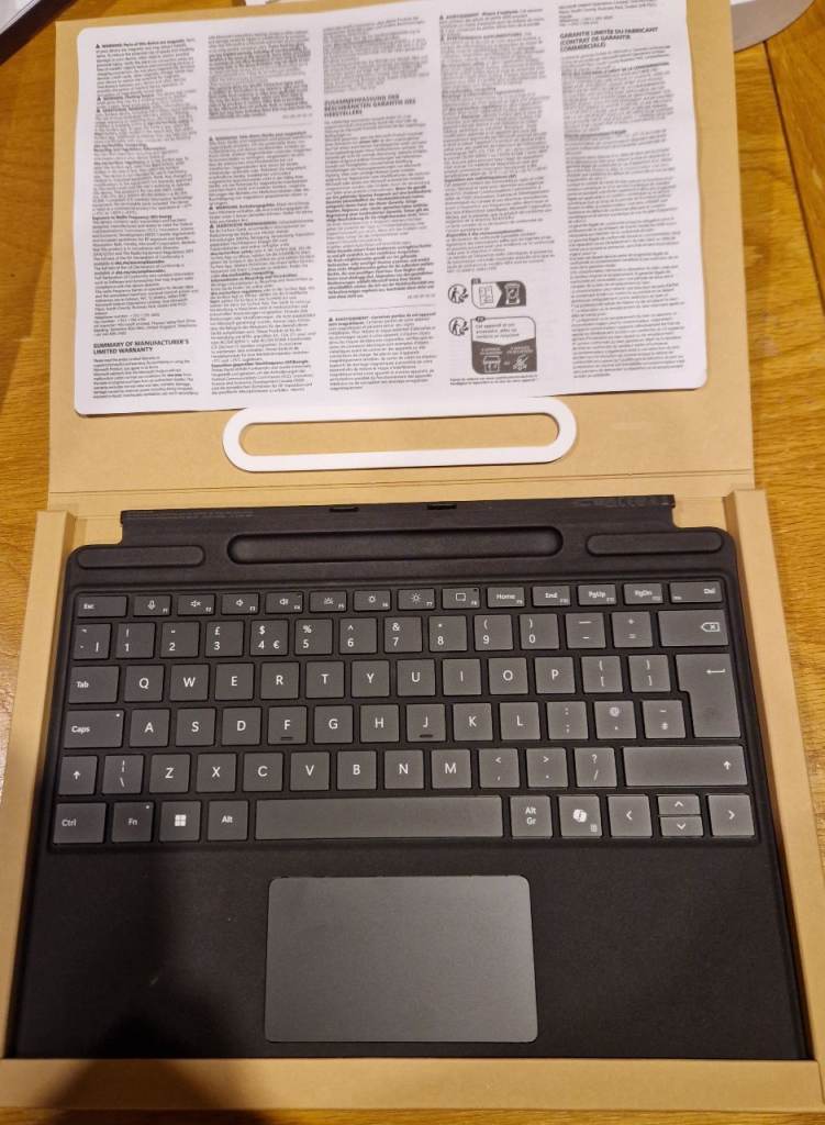 Microsoft Surface Pro Keyboard with pen storage. Model 1864. BRAND NEW