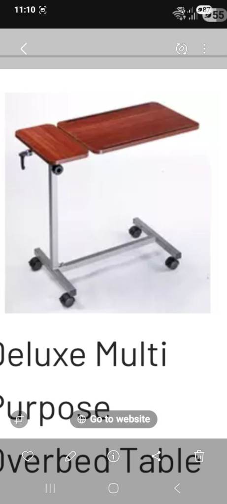 Overbed table