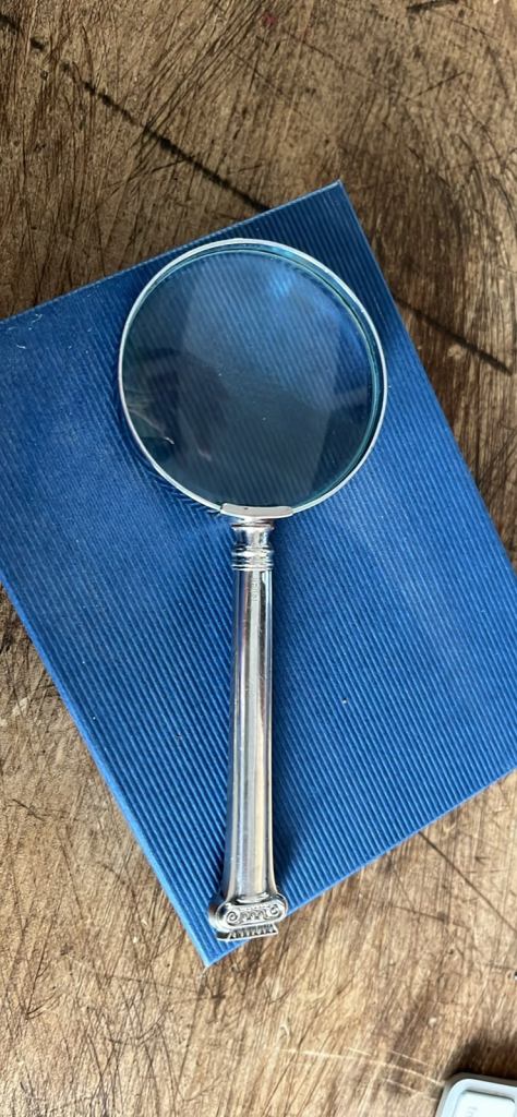 Decorative Sterling Silver Ornate Antique Magnifying Glass 1922