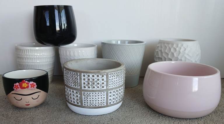 Job Lot 8 Indoor Plant Pots, Ikea, Sass & Belle and Others 