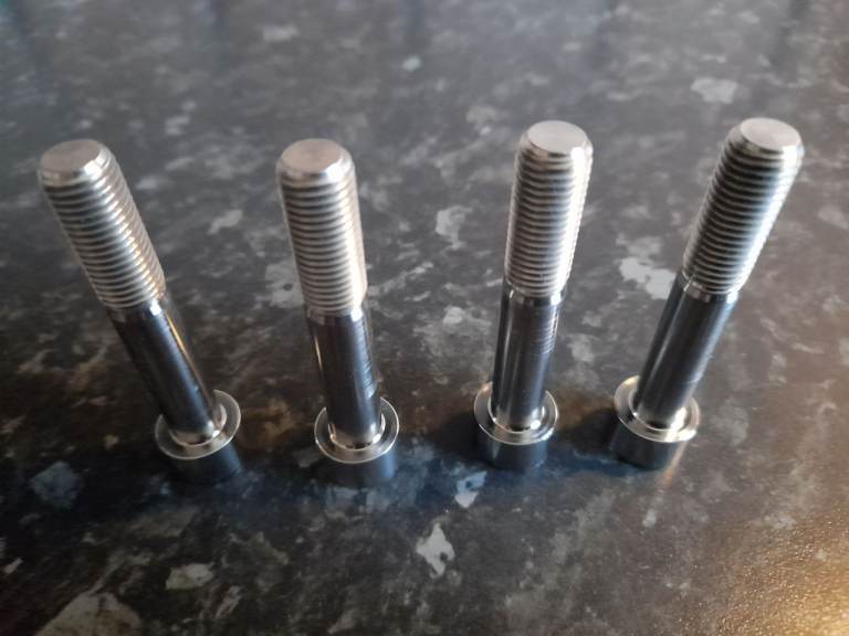 Titanium caliper bolts 