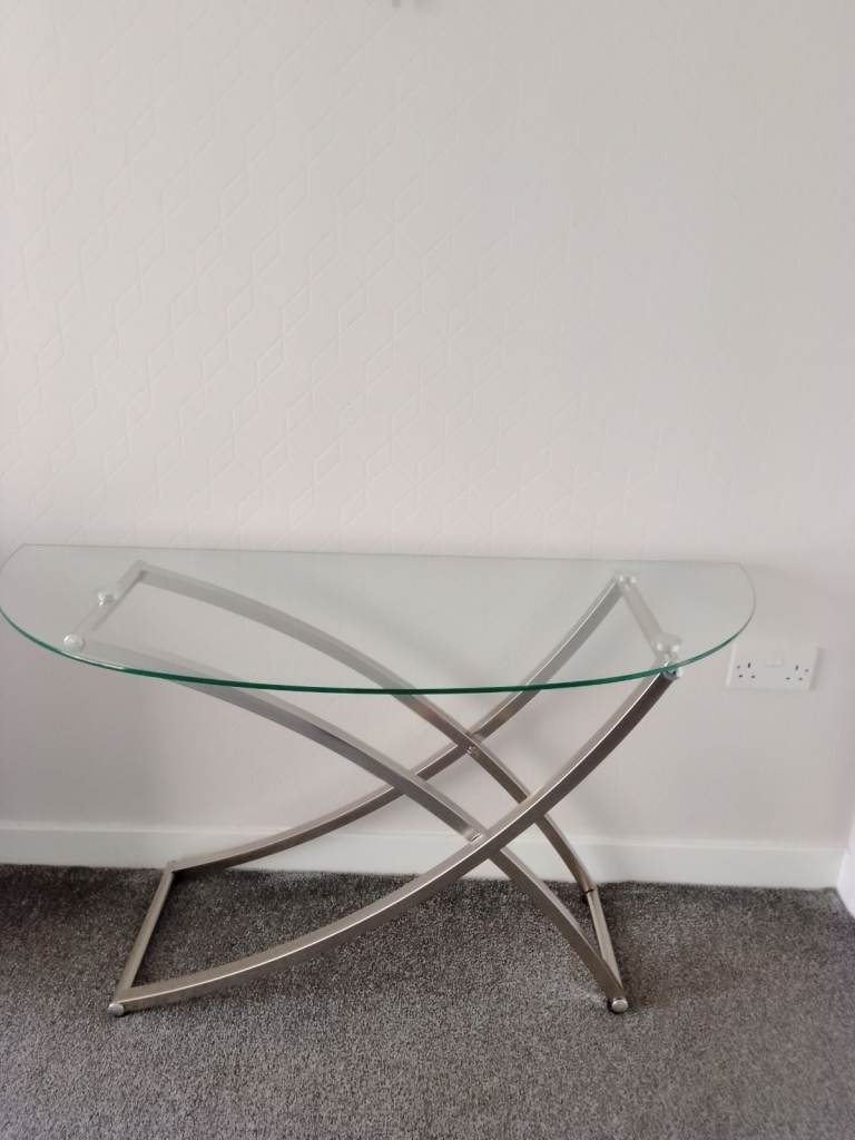 Glass Console Table