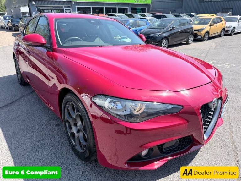 2017 Alfa Romeo Giulia Red 2.0T Super saloon, 45,600 miles, Euro 6, Automatic, Half leather, Sat ...