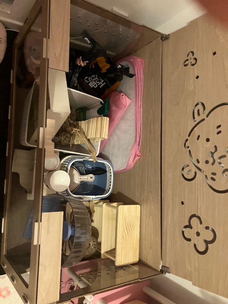 Hamster cage and accessories