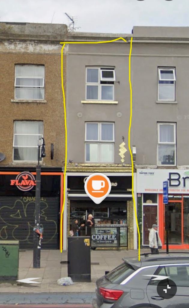 A3 Coffee shop and Pizzeria+ 2 Bed flat 48k per year rent, not businnes rates