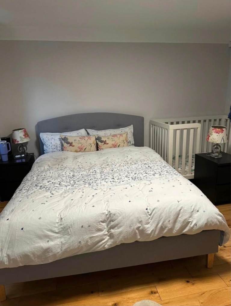 John lewis King size bed with its mattress