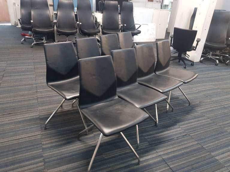 Pre-£55 each Black Office Meeting Room Boardroom Conference Executive Chairs