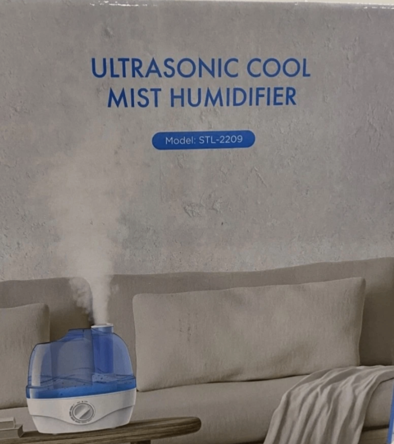 Ultrasonic Cool Mist Humidifier Quiet Bedroom Home Boxed