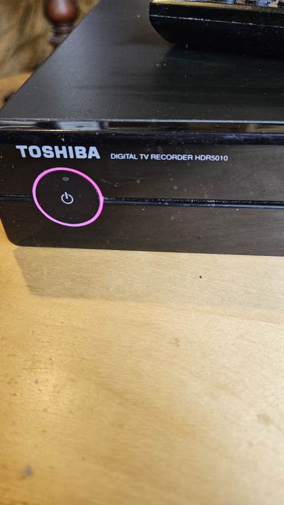 TOSHIBA HDR5010 Digital TV Recorder – Black, Good Condition