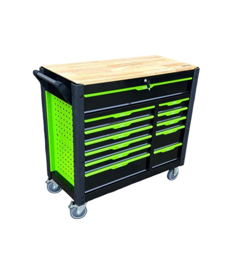 12 DRAWER TOOLBOX WITH 6 FULL OF TOOLS