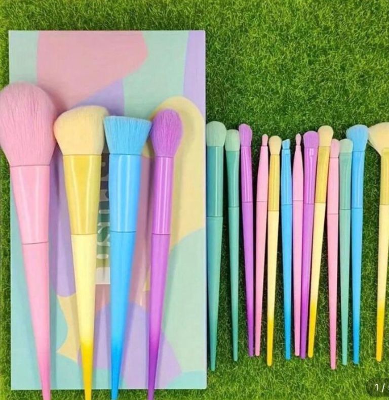 17pcs Colorful Makeup Brush( brand new)